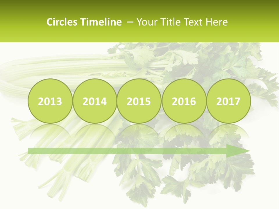 A Bunch Of Celery Sitting On Top Of A Table PowerPoint Template