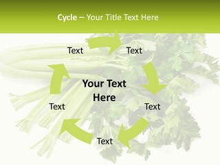 A Bunch Of Celery Sitting On Top Of A Table PowerPoint Template