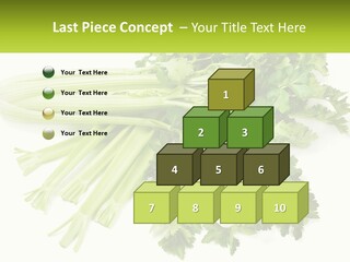 A Bunch Of Celery Sitting On Top Of A Table PowerPoint Template