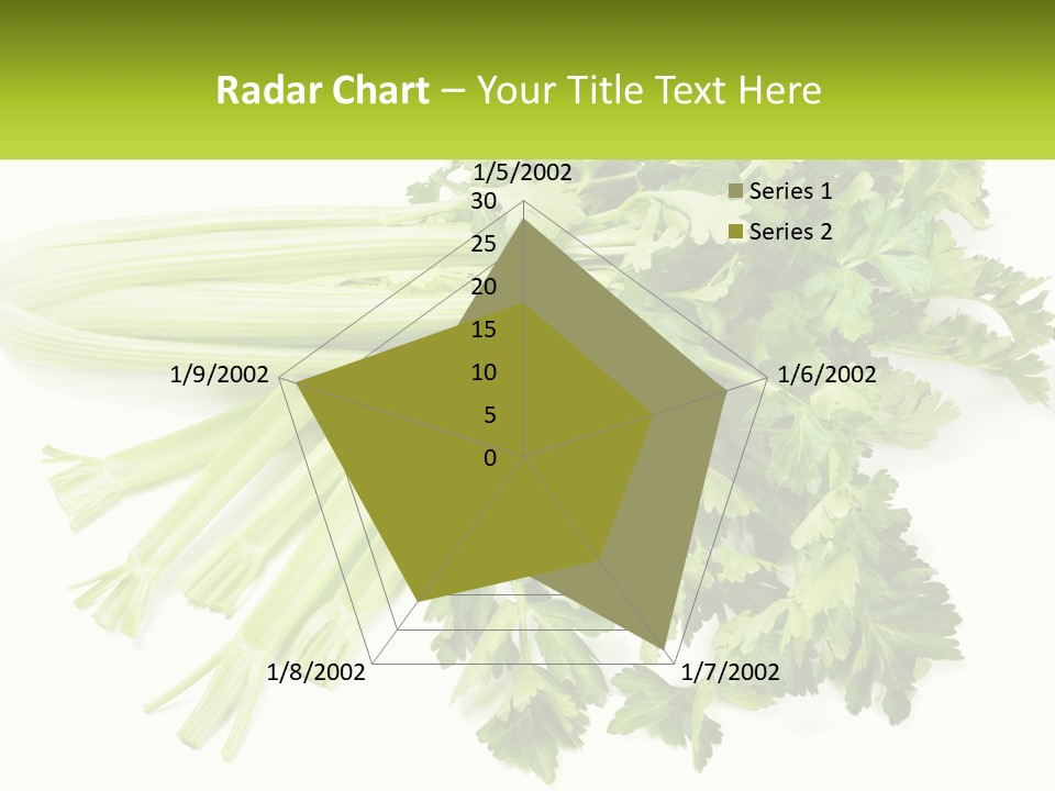 A Bunch Of Celery Sitting On Top Of A Table PowerPoint Template