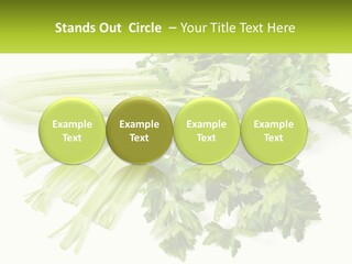 A Bunch Of Celery Sitting On Top Of A Table PowerPoint Template