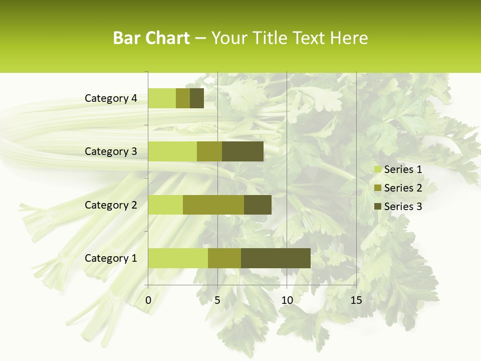 A Bunch Of Celery Sitting On Top Of A Table PowerPoint Template