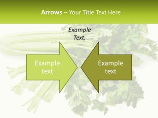 A Bunch Of Celery Sitting On Top Of A Table PowerPoint Template
