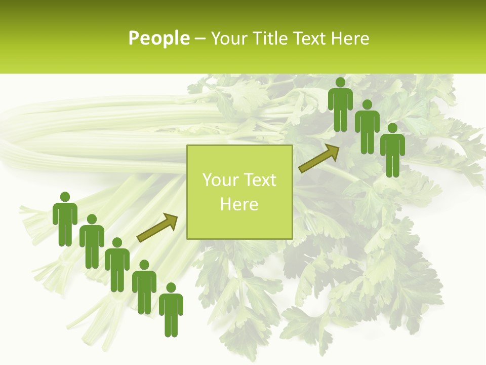 A Bunch Of Celery Sitting On Top Of A Table PowerPoint Template