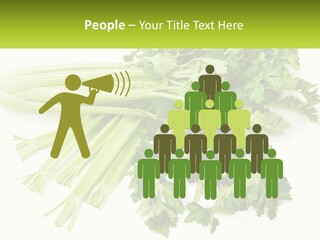 A Bunch Of Celery Sitting On Top Of A Table PowerPoint Template