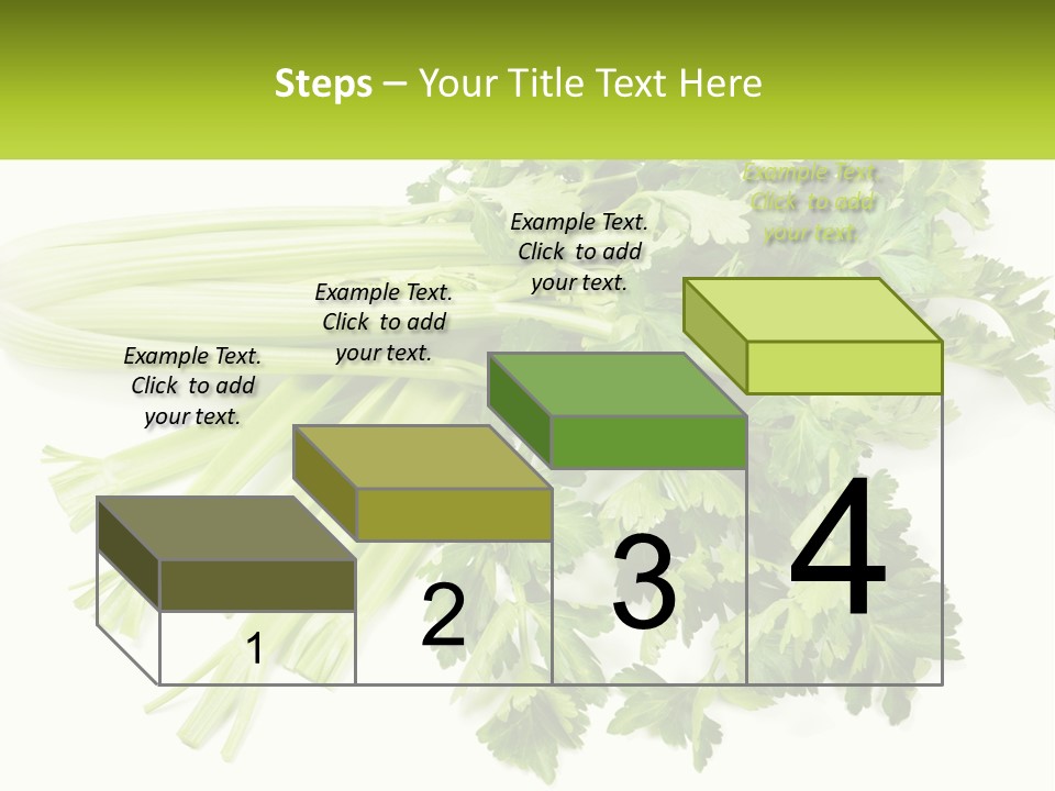 A Bunch Of Celery Sitting On Top Of A Table PowerPoint Template