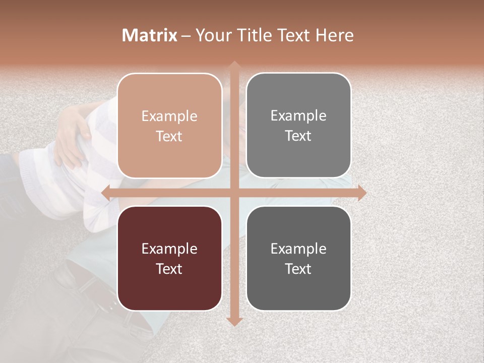 A Man And A Woman Laying On The Floor With Their Arms Around Each Other PowerPoint Template