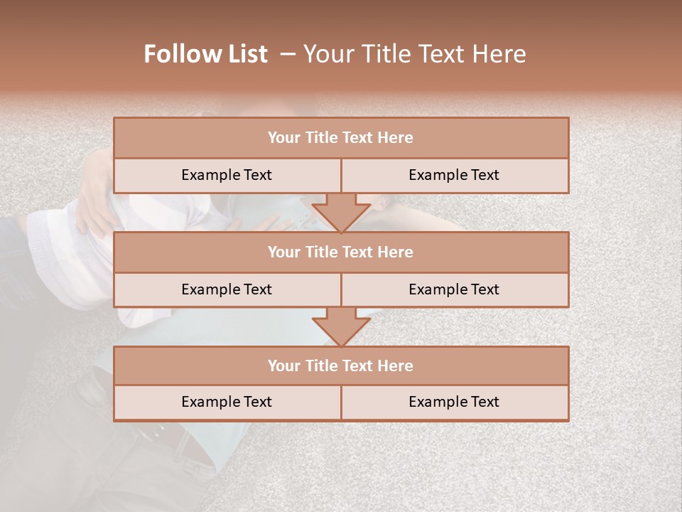 A Man And A Woman Laying On The Floor With Their Arms Around Each Other PowerPoint Template