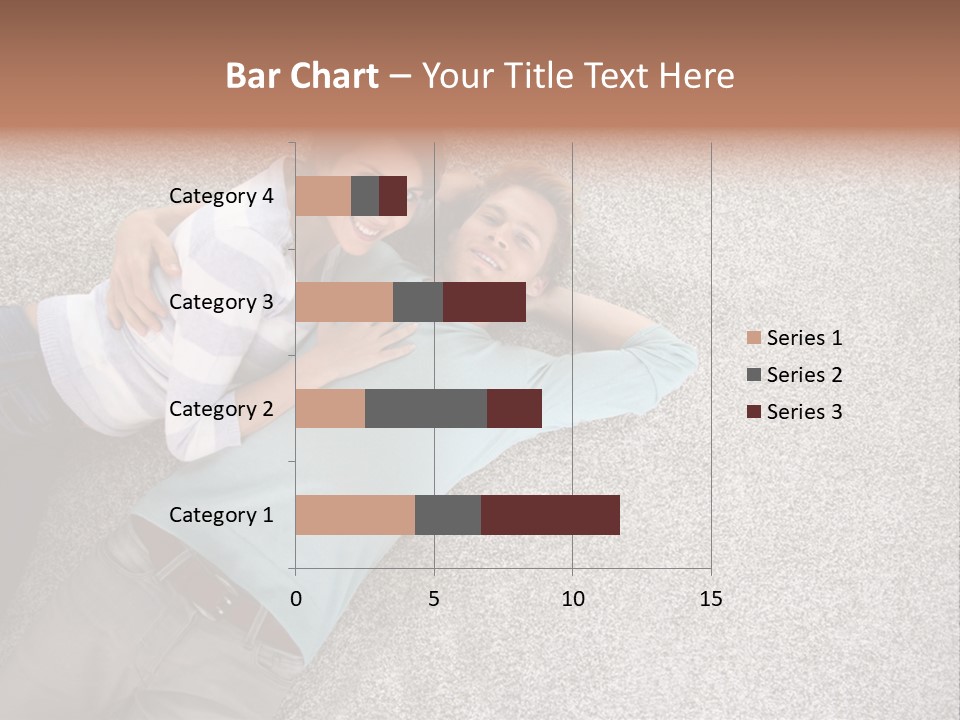 A Man And A Woman Laying On The Floor With Their Arms Around Each Other PowerPoint Template