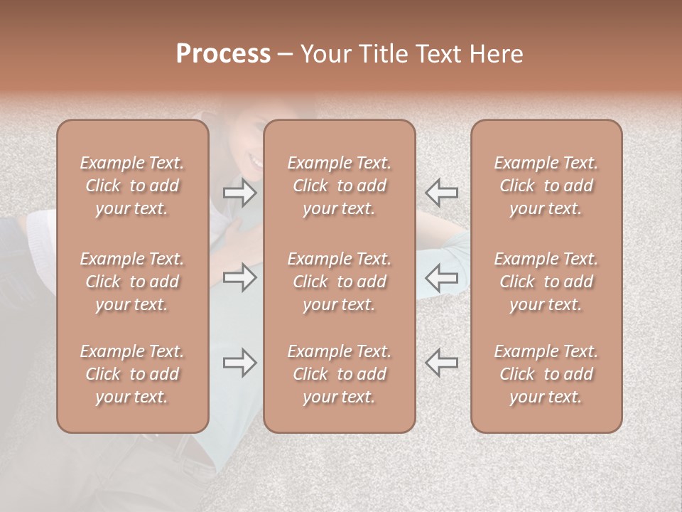 A Man And A Woman Laying On The Floor With Their Arms Around Each Other PowerPoint Template