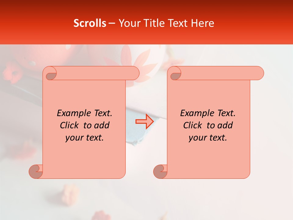 A Book With Two Eggs On Top Of It PowerPoint Template