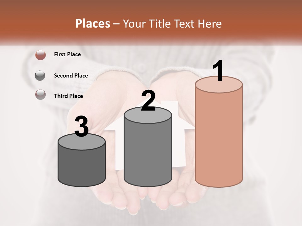 A Person Holding A Paper House In Their Hands PowerPoint Template