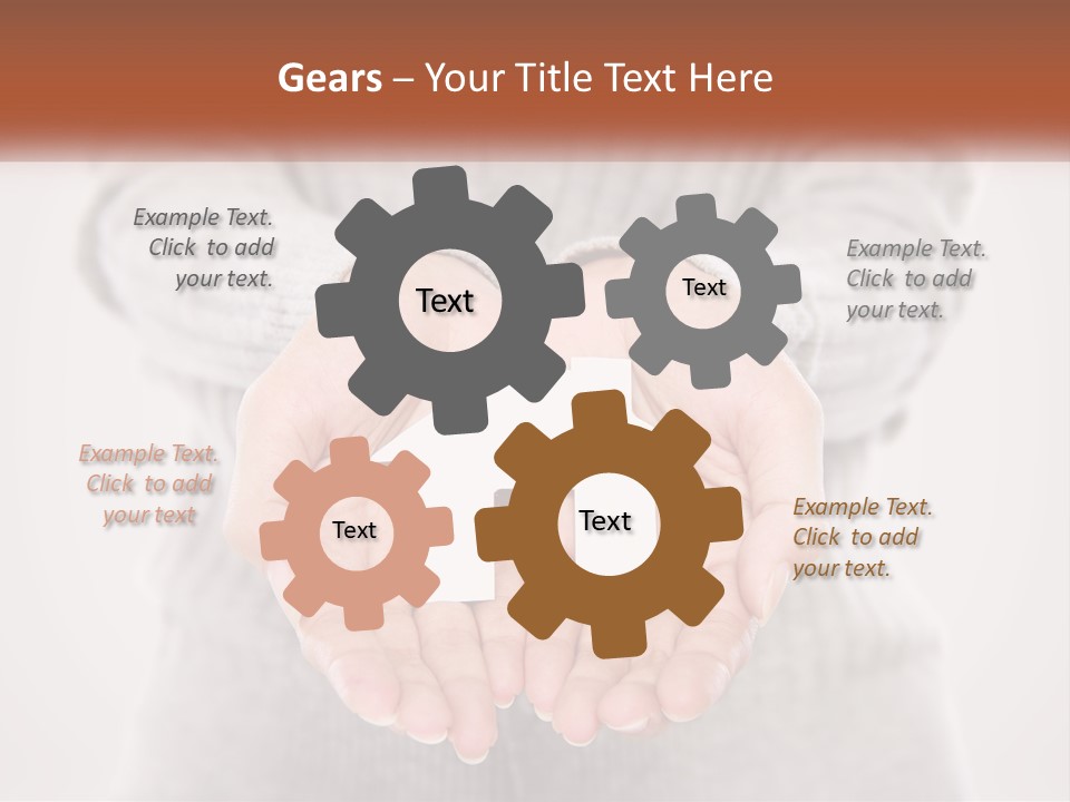 A Person Holding A Paper House In Their Hands PowerPoint Template