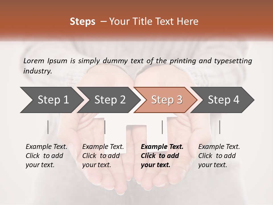 A Person Holding A Paper House In Their Hands PowerPoint Template