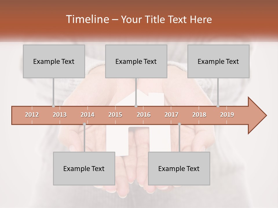 A Person Holding A Paper House In Their Hands PowerPoint Template