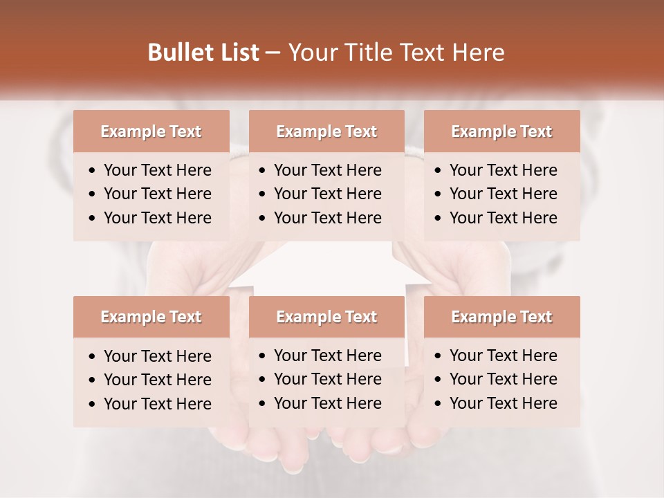 A Person Holding A Paper House In Their Hands PowerPoint Template