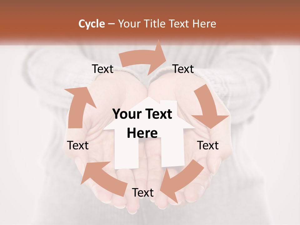 A Person Holding A Paper House In Their Hands PowerPoint Template