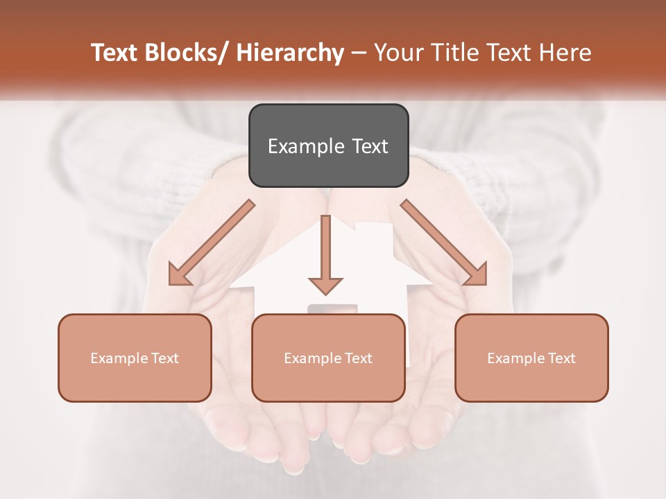 A Person Holding A Paper House In Their Hands PowerPoint Template