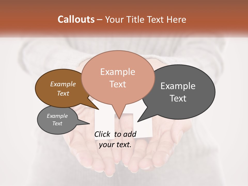 A Person Holding A Paper House In Their Hands PowerPoint Template