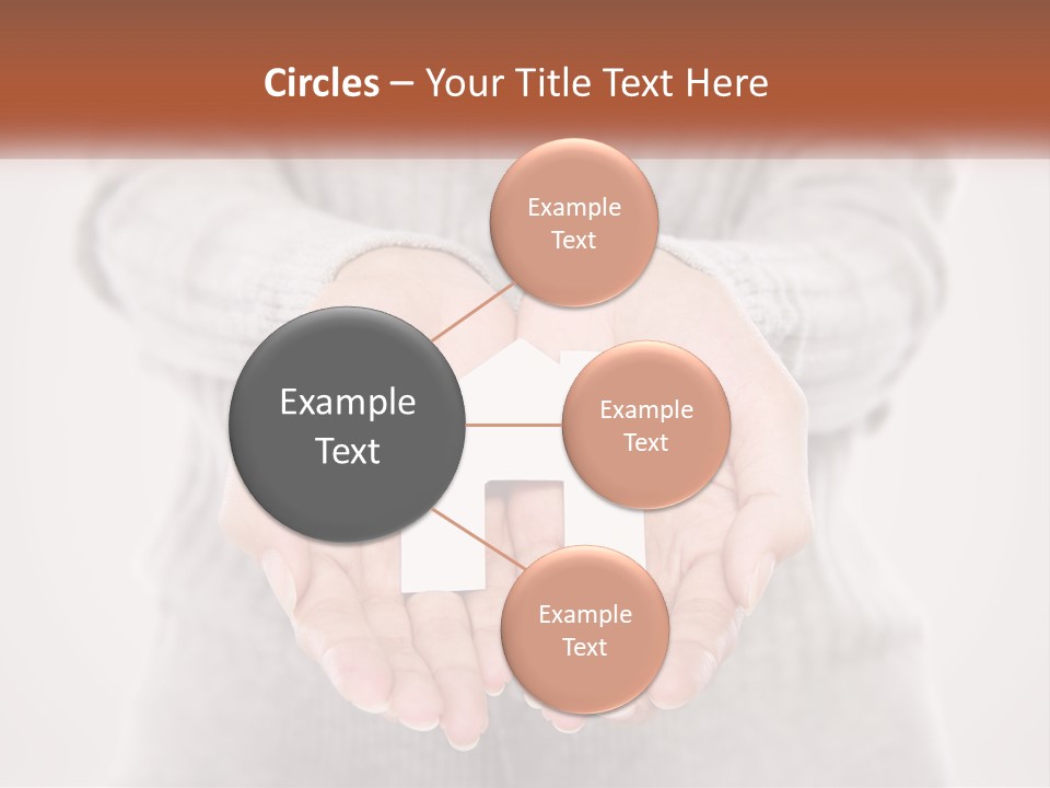 A Person Holding A Paper House In Their Hands PowerPoint Template