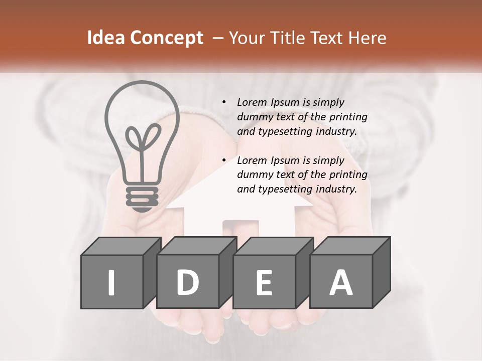 A Person Holding A Paper House In Their Hands PowerPoint Template