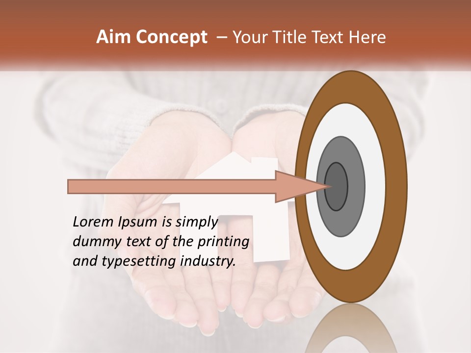 A Person Holding A Paper House In Their Hands PowerPoint Template