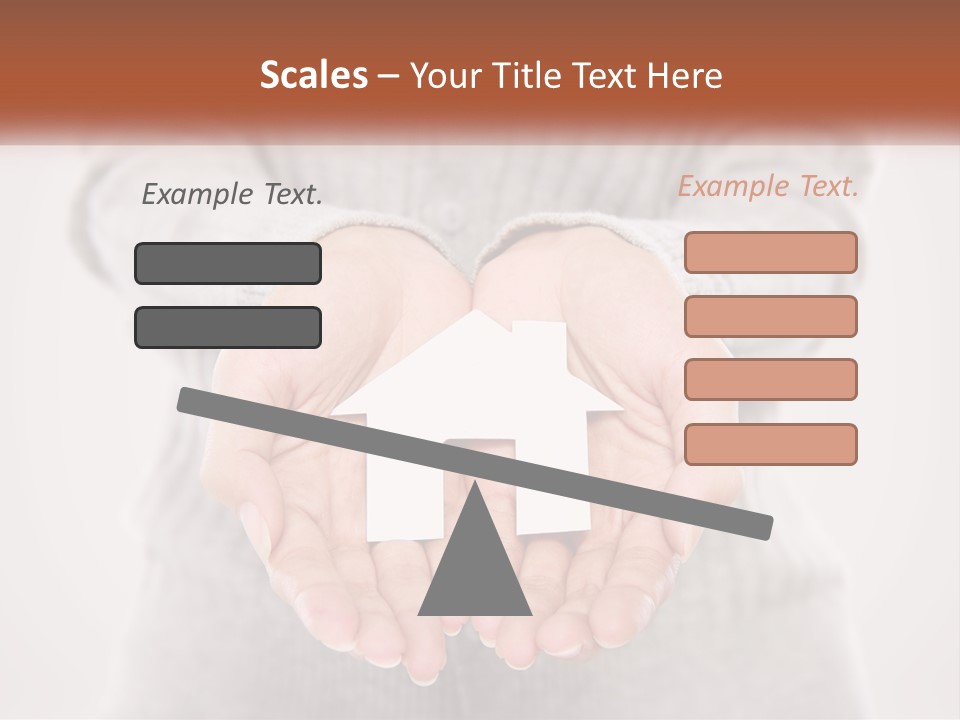 A Person Holding A Paper House In Their Hands PowerPoint Template