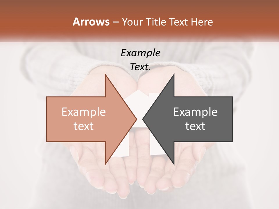 A Person Holding A Paper House In Their Hands PowerPoint Template