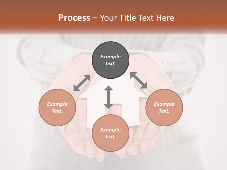 A Person Holding A Paper House In Their Hands PowerPoint Template