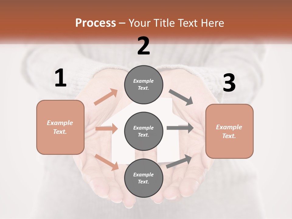 A Person Holding A Paper House In Their Hands PowerPoint Template