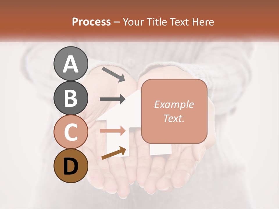 A Person Holding A Paper House In Their Hands PowerPoint Template