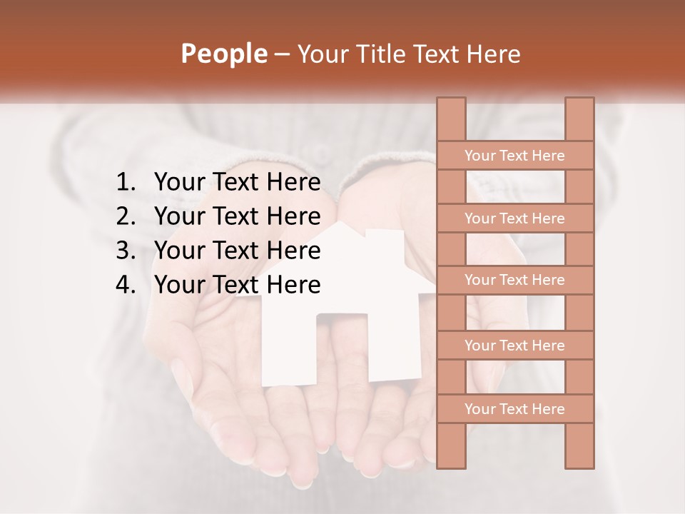A Person Holding A Paper House In Their Hands PowerPoint Template