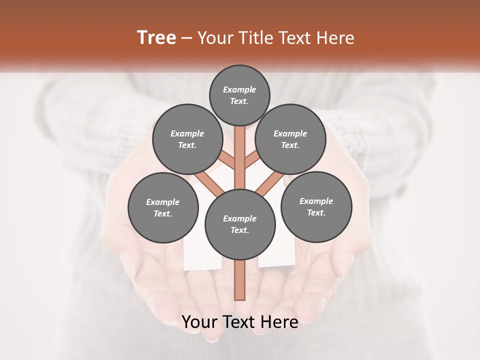 A Person Holding A Paper House In Their Hands PowerPoint Template