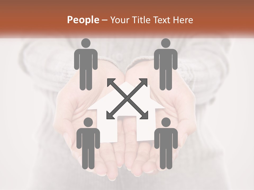 A Person Holding A Paper House In Their Hands PowerPoint Template