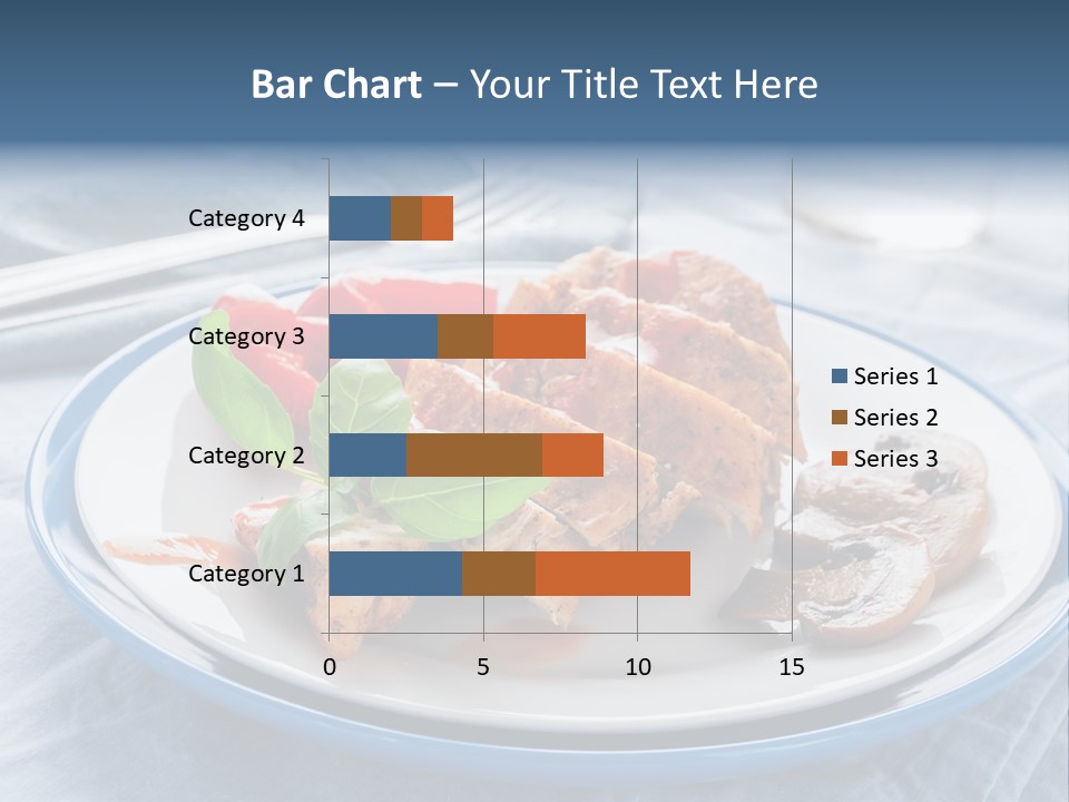 A White Plate Topped With Meat And Vegetables PowerPoint Template