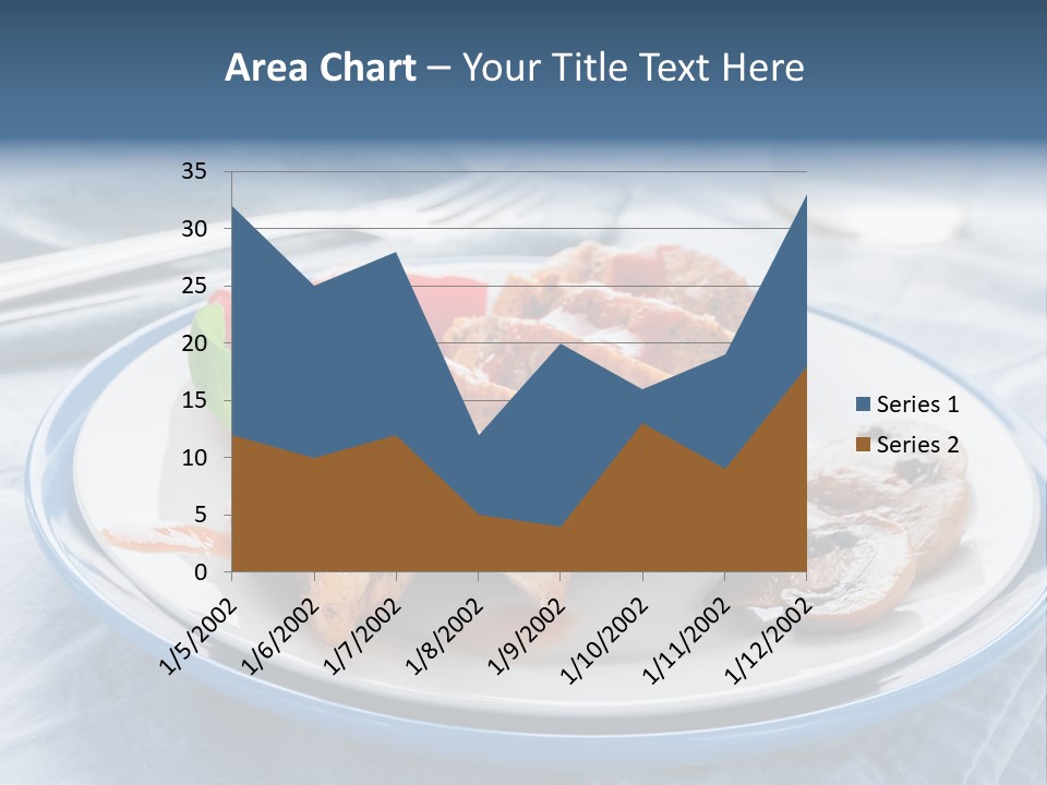 A White Plate Topped With Meat And Vegetables PowerPoint Template