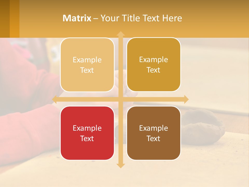A Child Is Playing With A Cookie On A Table PowerPoint Template