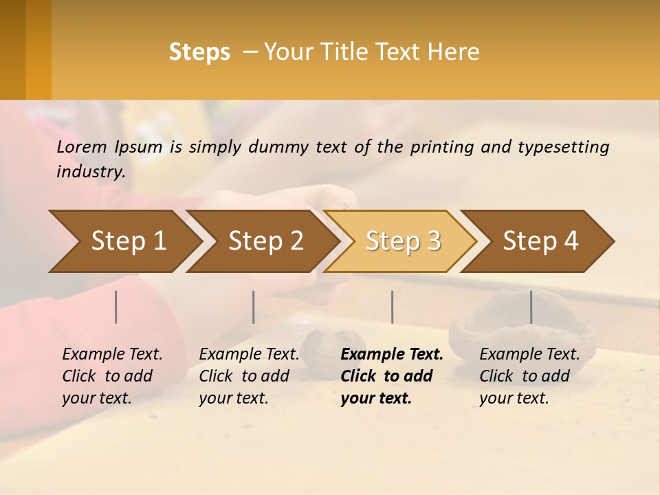 A Child Is Playing With A Cookie On A Table PowerPoint Template