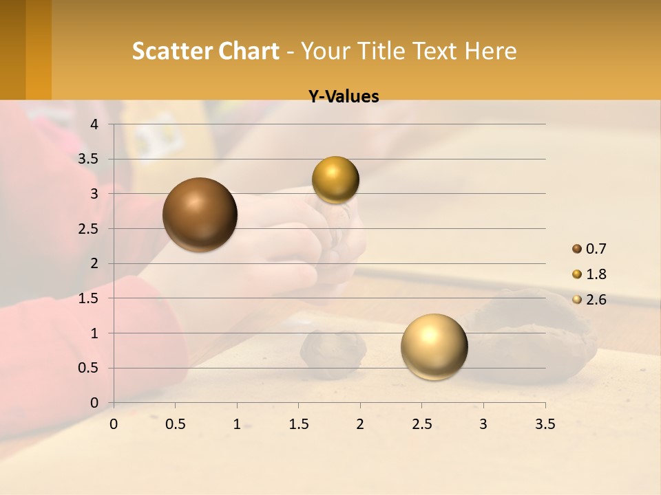 A Child Is Playing With A Cookie On A Table PowerPoint Template