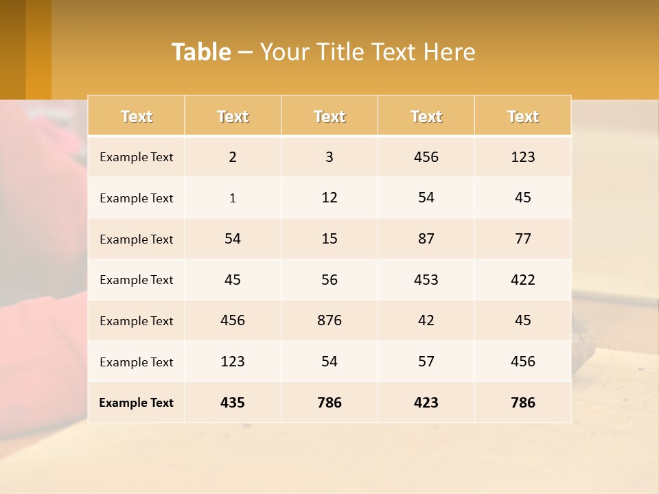 A Child Is Playing With A Cookie On A Table PowerPoint Template