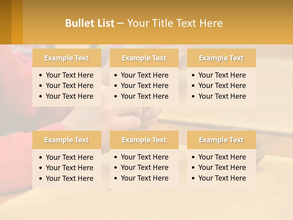A Child Is Playing With A Cookie On A Table PowerPoint Template