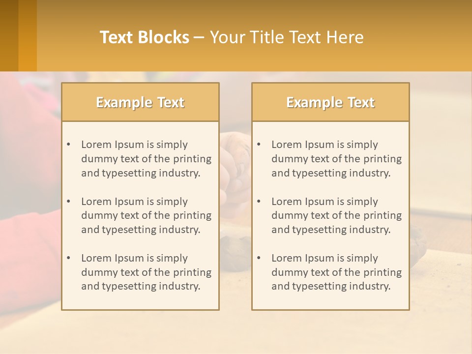 A Child Is Playing With A Cookie On A Table PowerPoint Template