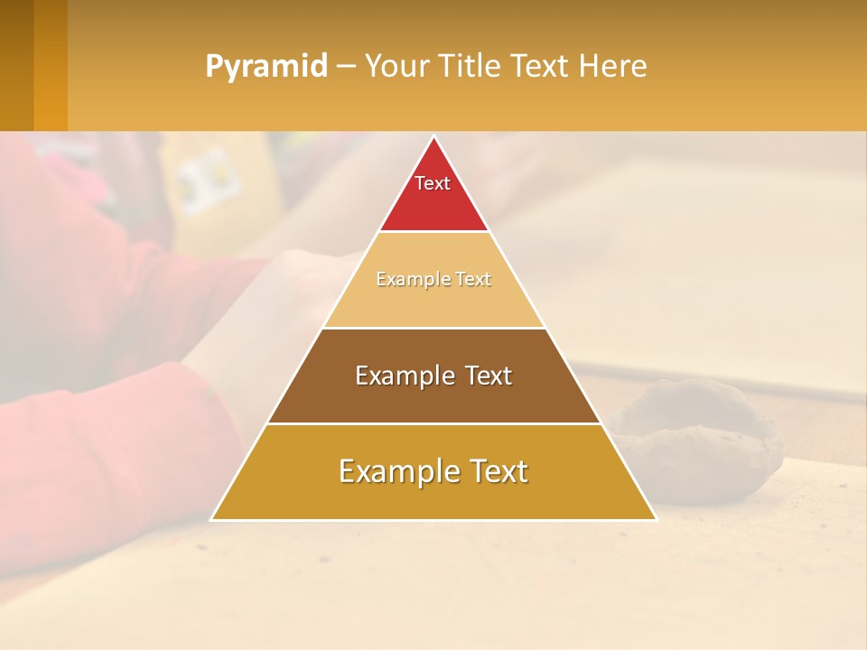 A Child Is Playing With A Cookie On A Table PowerPoint Template