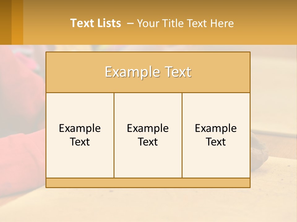 A Child Is Playing With A Cookie On A Table PowerPoint Template