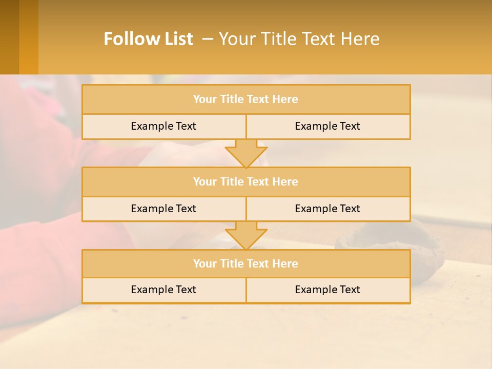 A Child Is Playing With A Cookie On A Table PowerPoint Template