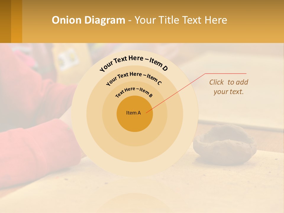 A Child Is Playing With A Cookie On A Table PowerPoint Template