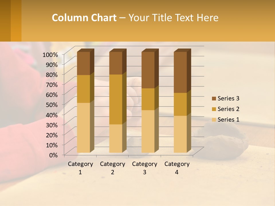 A Child Is Playing With A Cookie On A Table PowerPoint Template