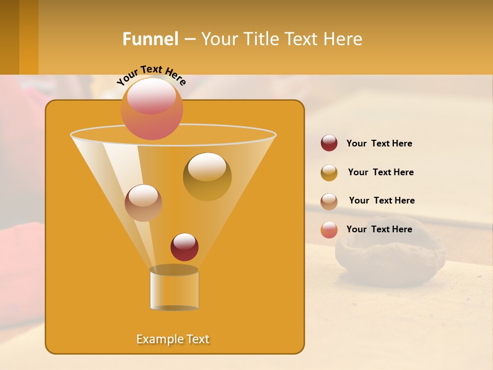 A Child Is Playing With A Cookie On A Table PowerPoint Template