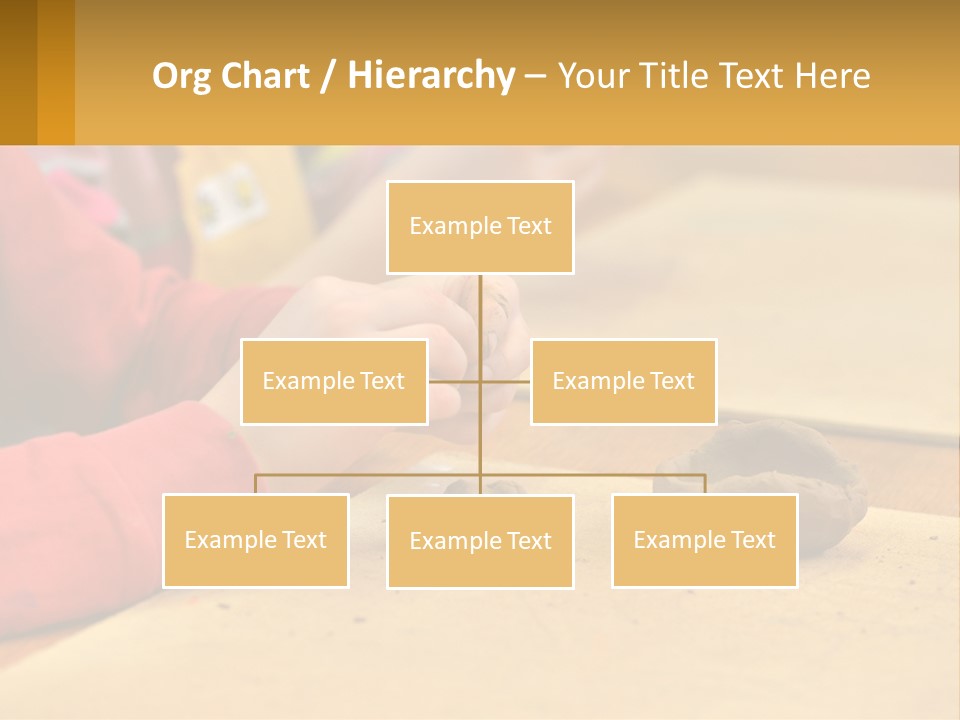 A Child Is Playing With A Cookie On A Table PowerPoint Template