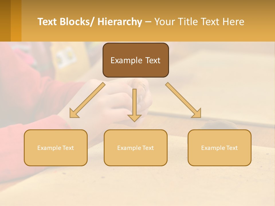A Child Is Playing With A Cookie On A Table PowerPoint Template